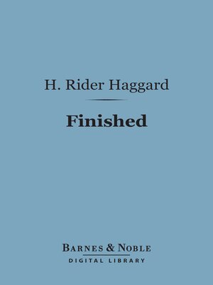 cover image of Finished (Barnes & Noble Digital Library)